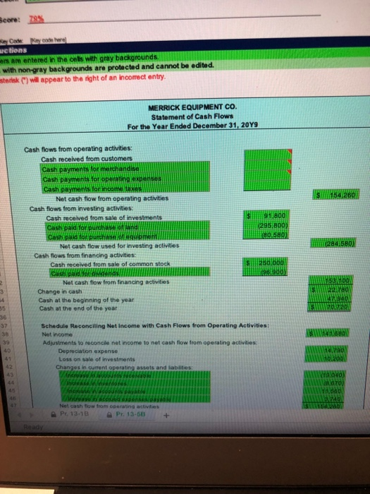 cash flows from Appendix 2 PR 13-5B Statement of cash flows-direct method
