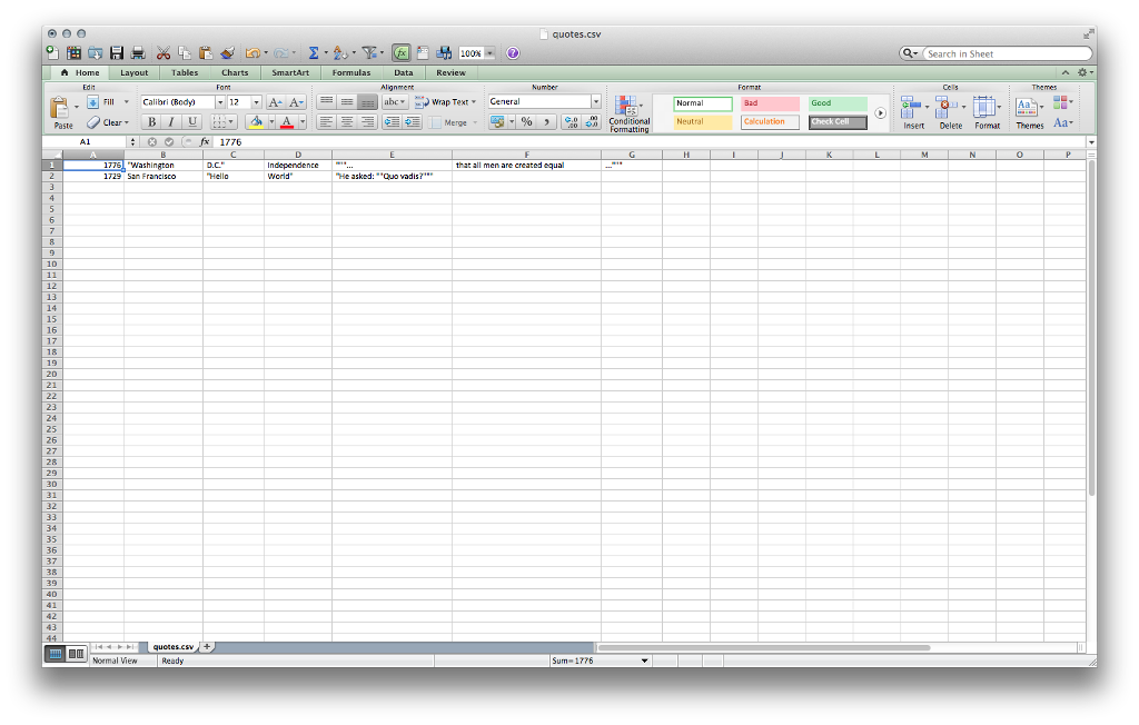 CSVReader class. */ public class CSVReaderTester { public static void main(String[] args)