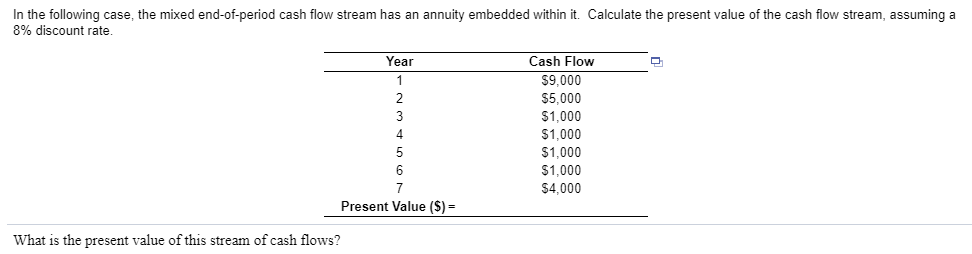 Round to the nearest cent on final answer. In the following
