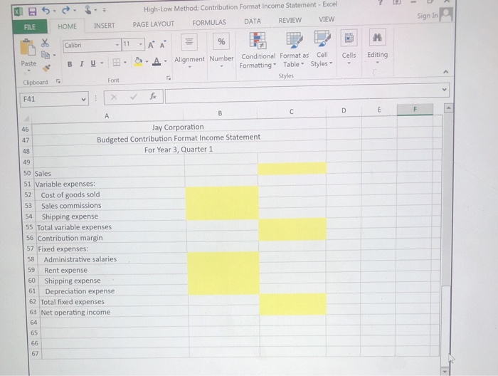Use the information included in the Excel Simulation and the Excel functions