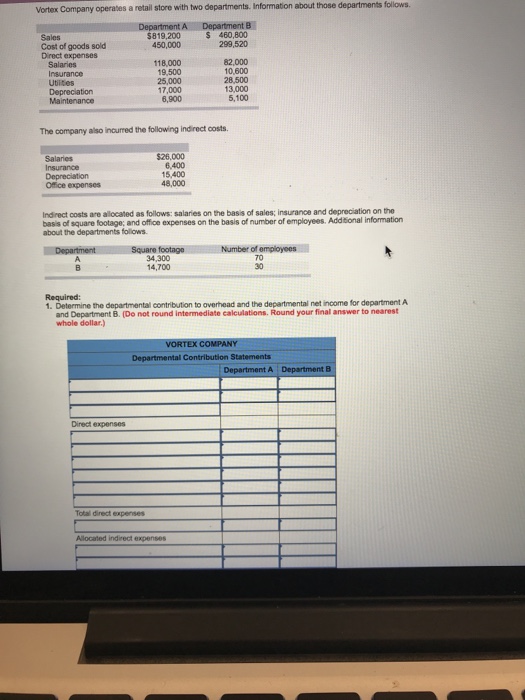  vortex company operates a Vortex Company operates a retail store with