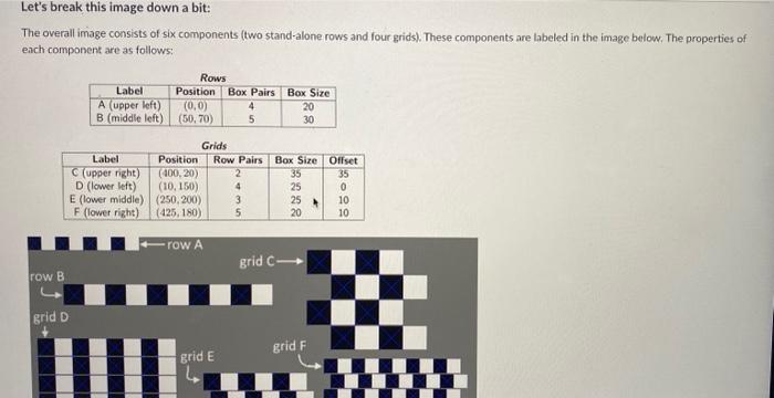 been asked to write a program that produces an image that demonstrates