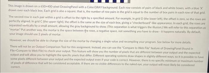 what is known as the Cafe Wall illusion. Don't be intimidated by