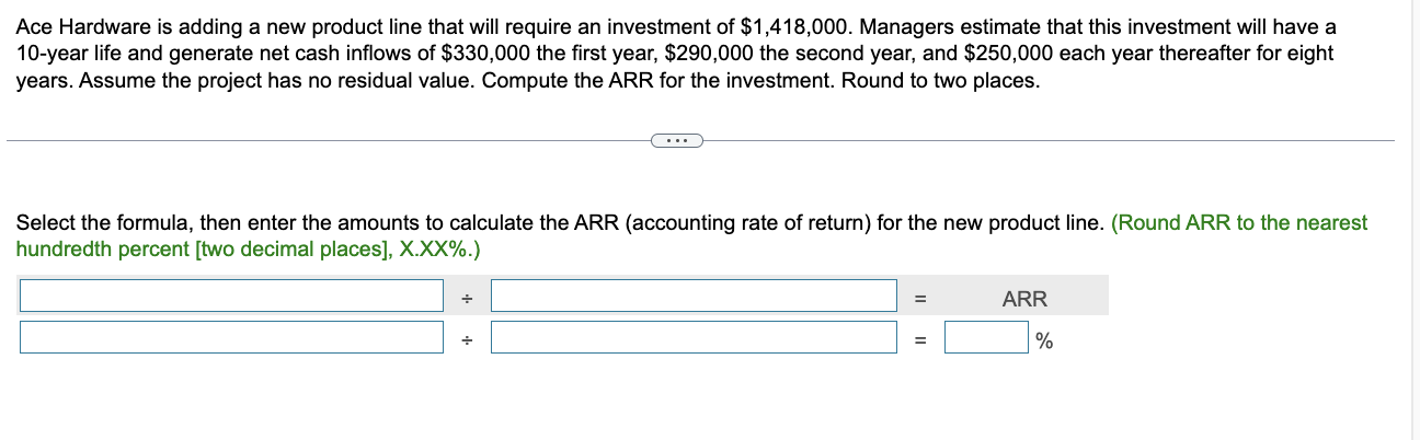 CH 11 #3 Pt 3 Ace Hardware is adding a new product