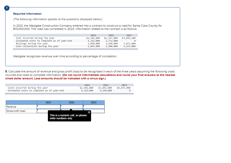  please answer in same format as hw Required Information [The following