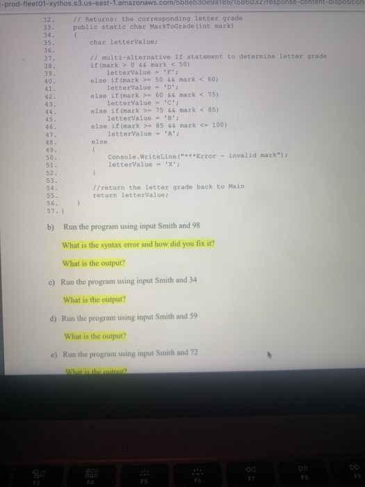 to methods, parameter passing, and the helpfulness of the Debugger. a) Enter