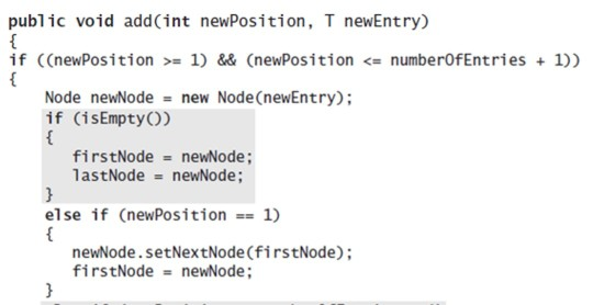 as the data field. Student class should have this content: Datamembers: id,