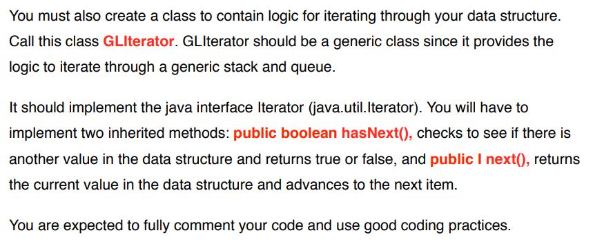 Although the Java API provides built-in support for them, you will write