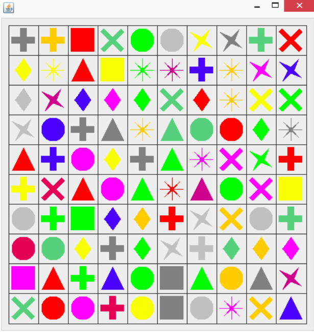 Re-develop the Java graphical application GProblem3 (Located below and completed) to use