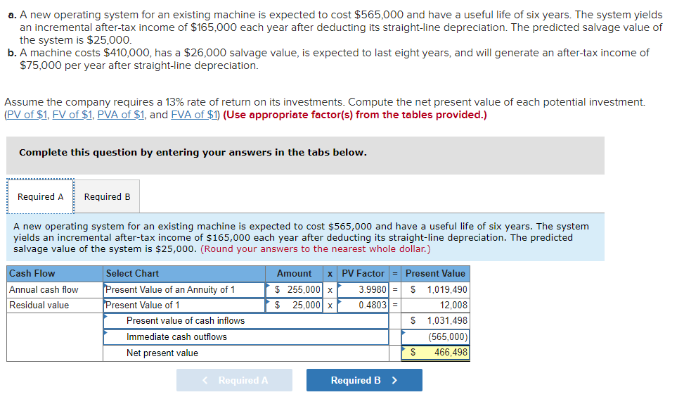  a. A new operating system for an existing machine is expected