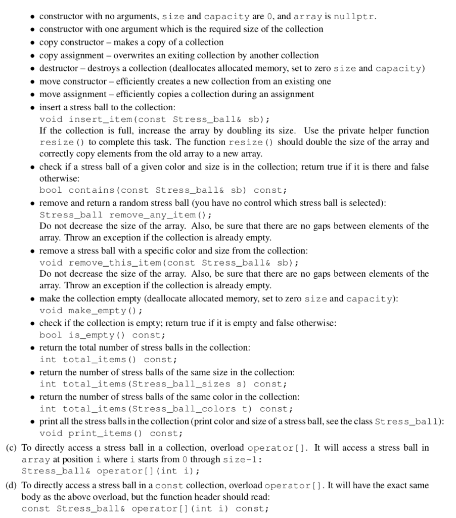 }; enum class stress_ball_sizes { small, medium, large }; class stress_ball {