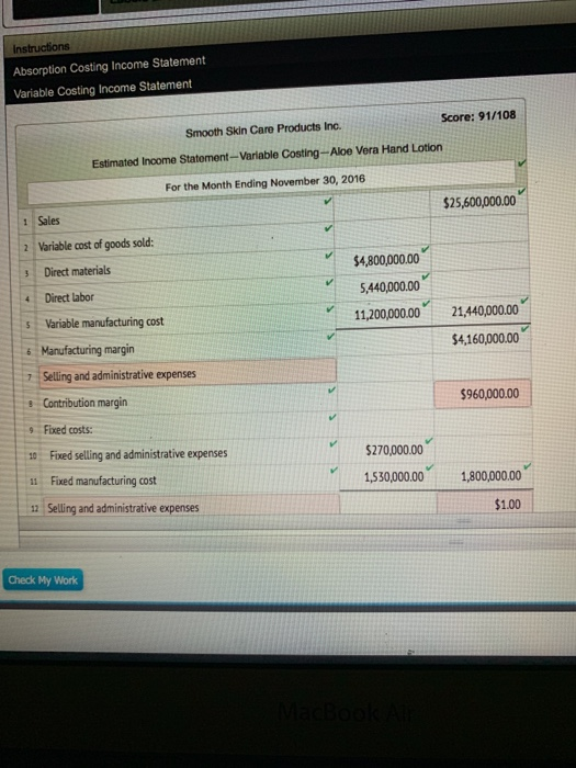 The company's chemists are currenty completing tests of various new formulas, and