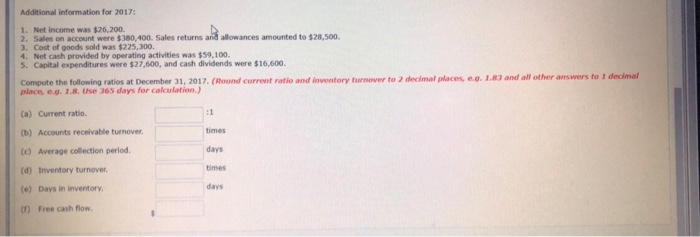 Accounts receivable (net) Inventory Plant assets (net) WILDHORSE CO. Balance Sheets December
