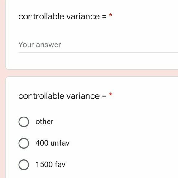 Variable $ 45000 Fixed S 25000 3800 units were produced total variance