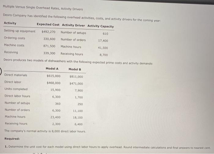 PLEASE ANSWER BOTH , PICTURE 1-2 ARE SAME QUESTION Multiple Versus Single
