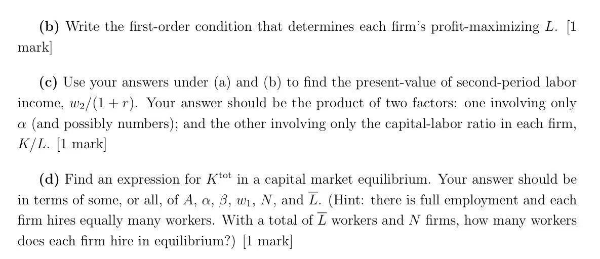 economy with production, similar to that dis- cussed in class, but with