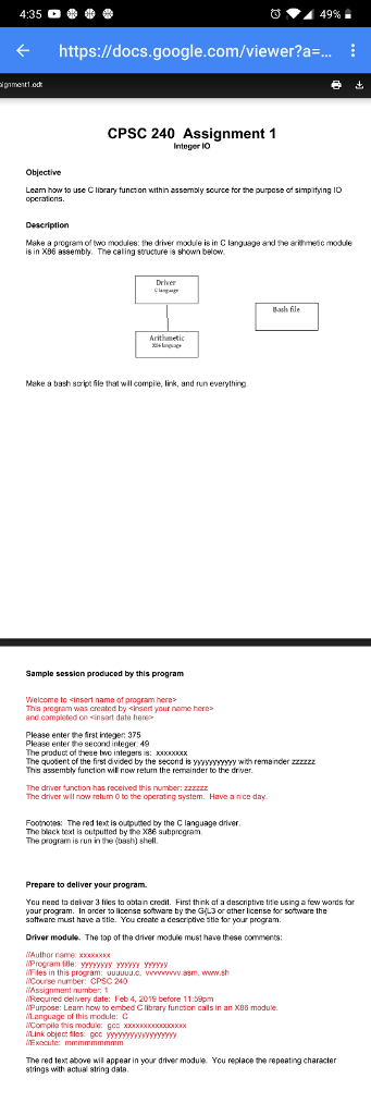 the syntax we're currently using is nasm 4:35 a * https://docs.google.com/viewer?a-...