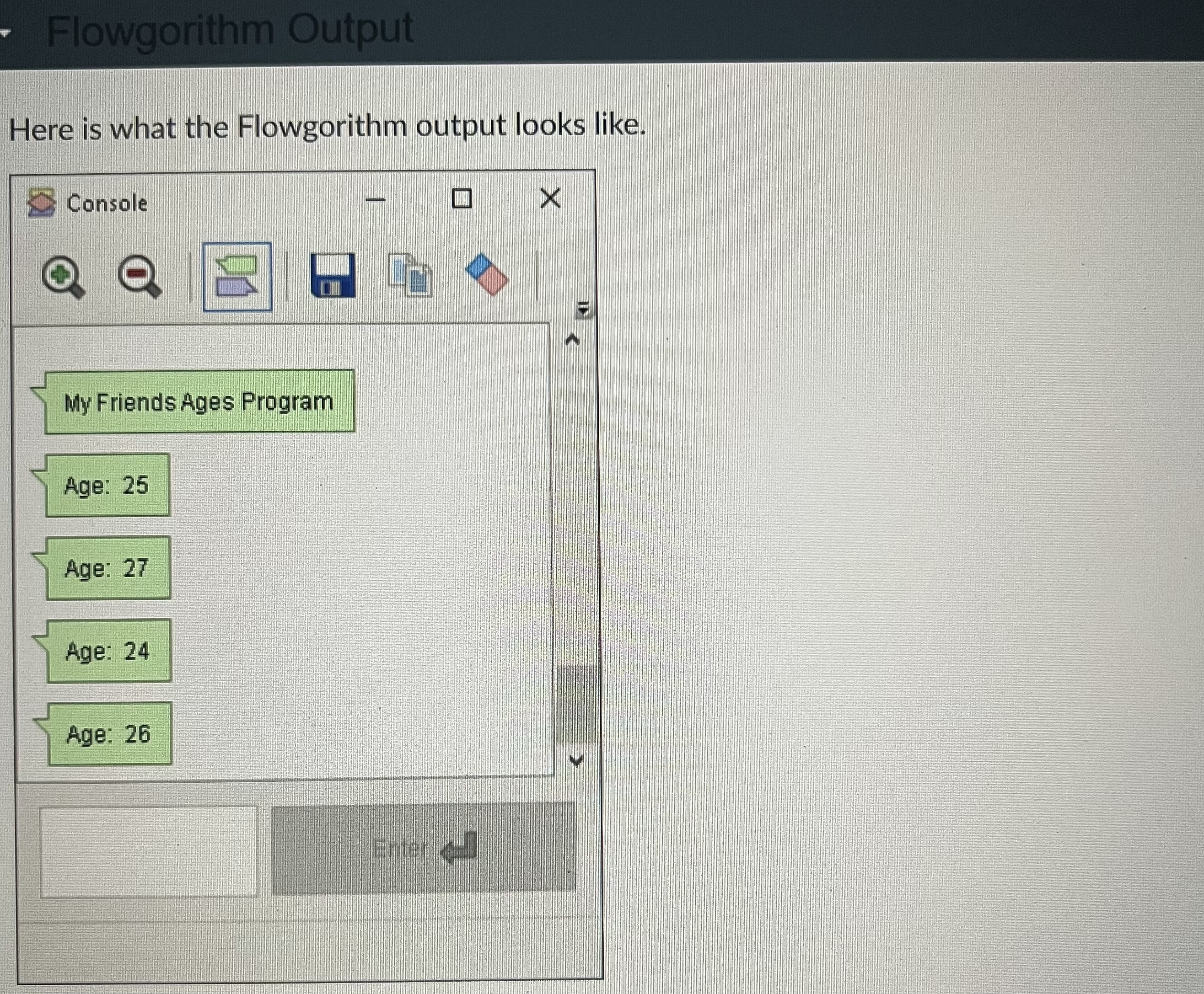  Write a flowchart and matching C program that do the following: