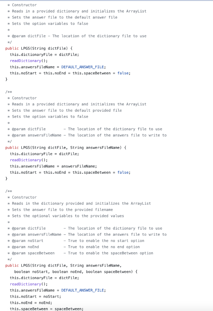 lifecycle hook that initializes the LPGS object before each test At least