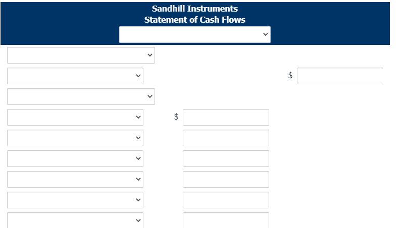 Anthony Hall, Sandhill Enterprises controller, is preparing the financial statements for 2021
