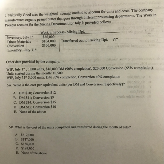 at the beginning of the production process. The following is a review