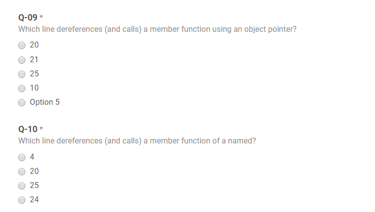 :operate (float a, float b) 15. 16 return (a*b) return (a/b); 18.