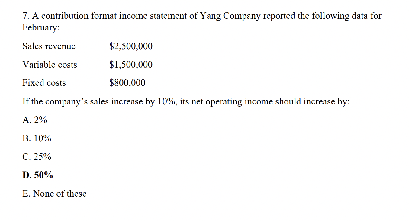 Please help! I have that the answer is D. but how would