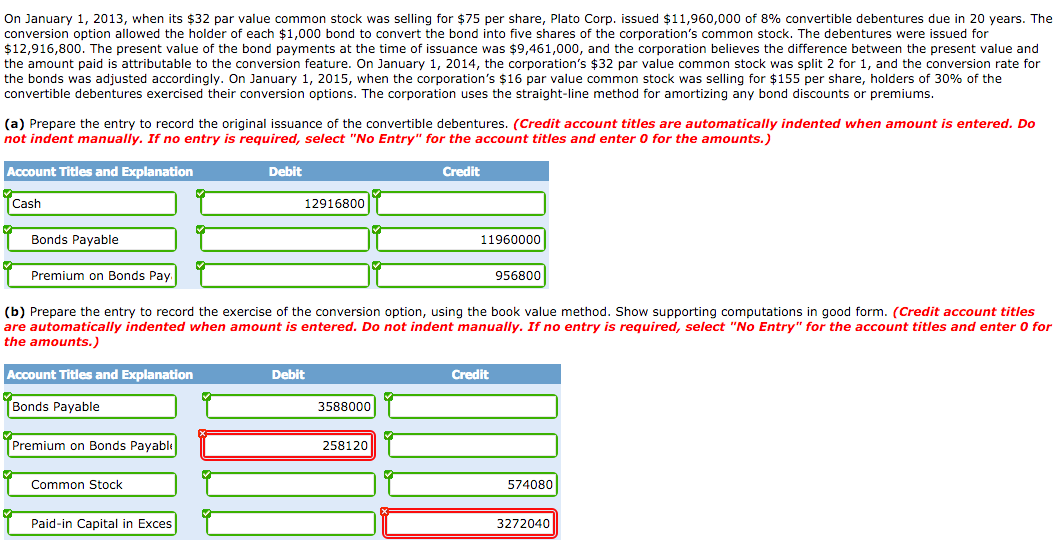 On January 1, 2013, when its $32 par value common stock was