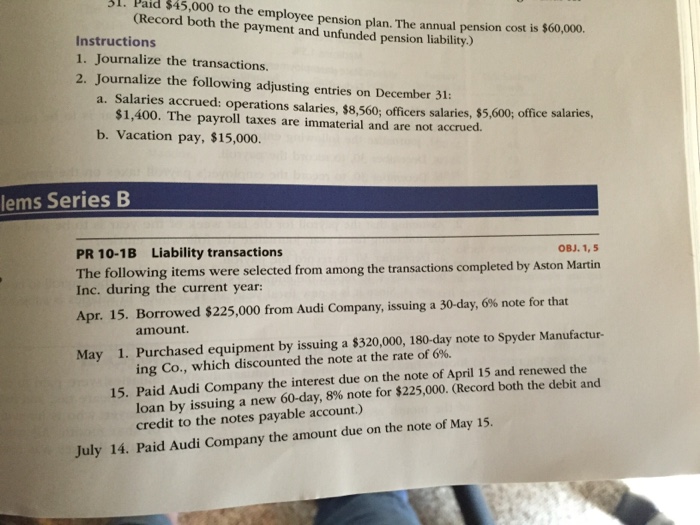  use terms such as Cash Equipment Interest payable Notes payable Interest