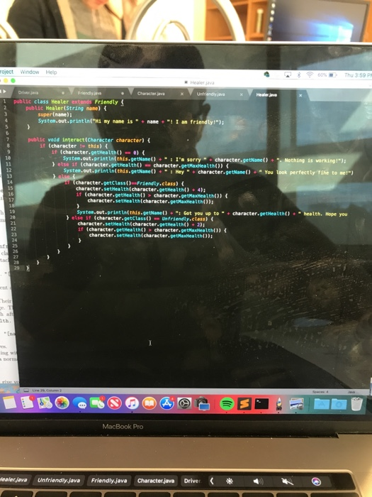 also be able to attack other characters. How you choose to implement