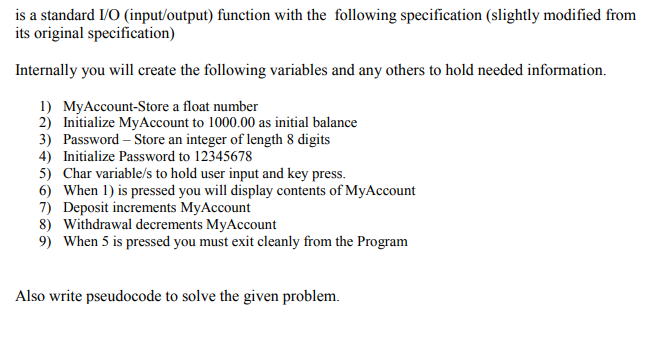 3) Make a Withdrawal 4) Change Password 5) Exit Please type a