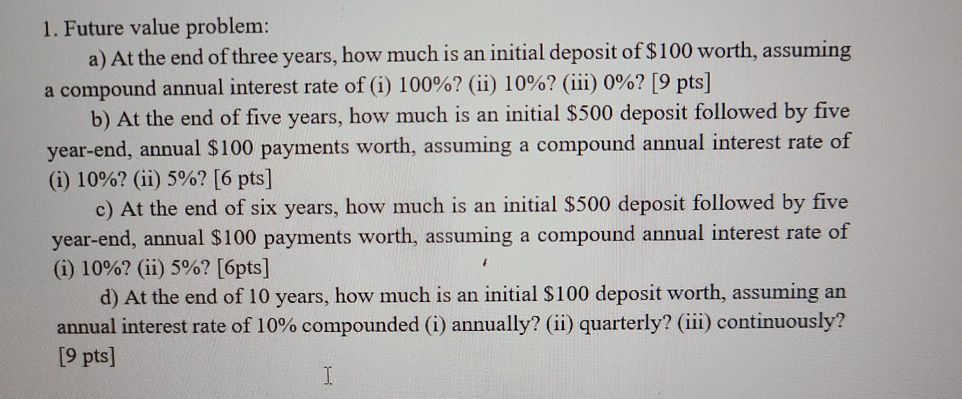 all parts to one question please answer all. please show work