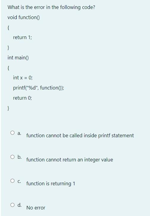 a. exam_function(2,3); b. exam_function(float a,float b); c. c= void exam_function (2,3); d.
