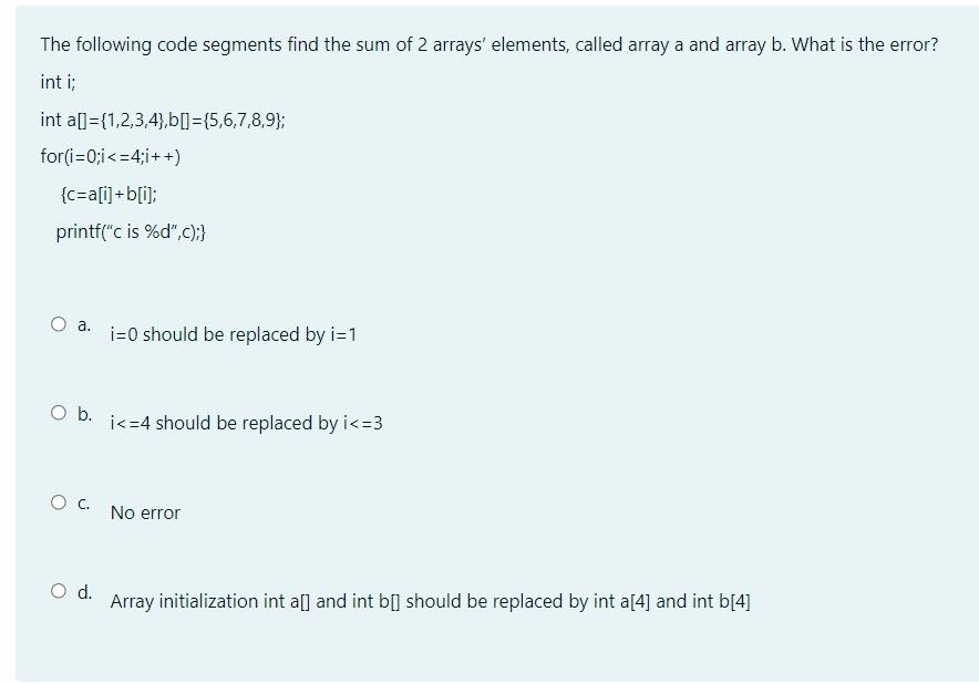 void exam_function(float,float); I. char a[]="1\0" can be replaced with char a[]="1"; II.