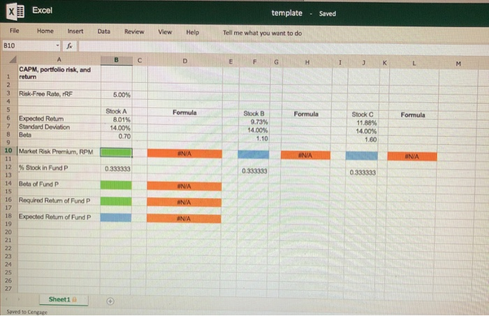  * Excel template - Seved File Home Insert Data Review View