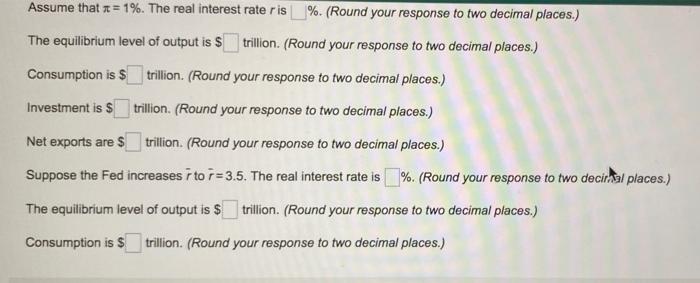 $3 trillion NX = $ - 0.5 trillion f = 1 a
