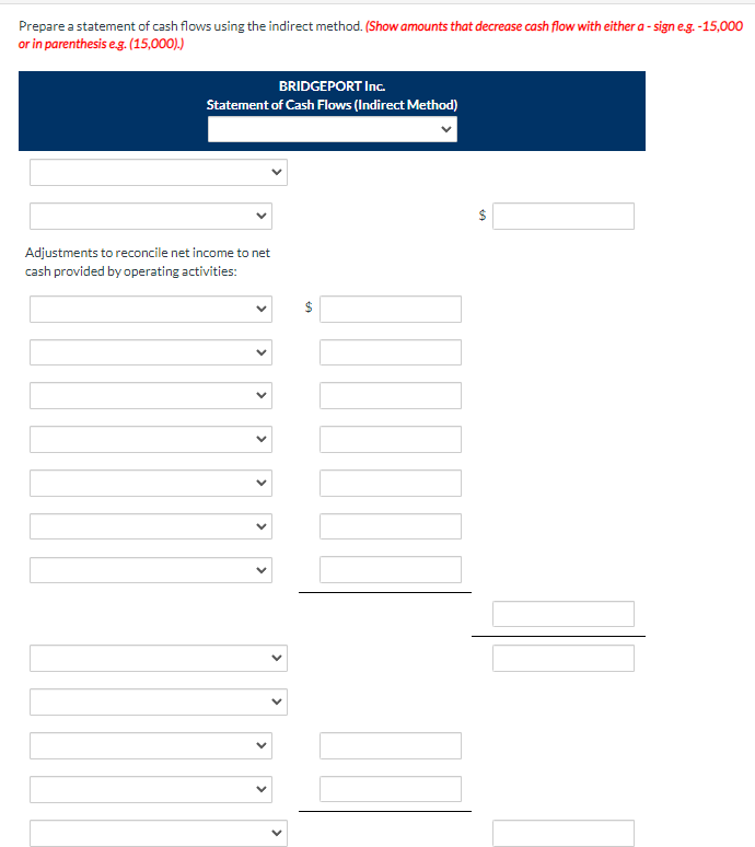 $11,100 were declared and paid during 2023. 2. Depreciation expense of $23,050