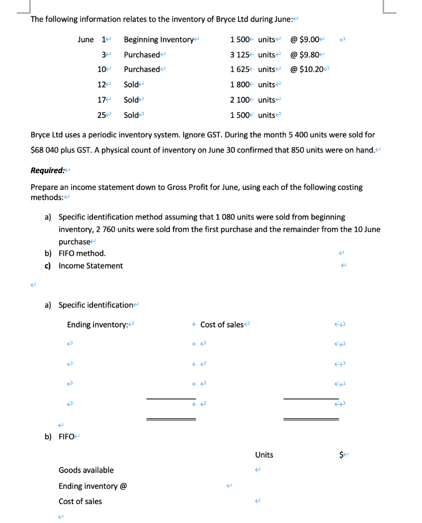 the records of Whitelex P/L for the month of June, 2020. Whiteley