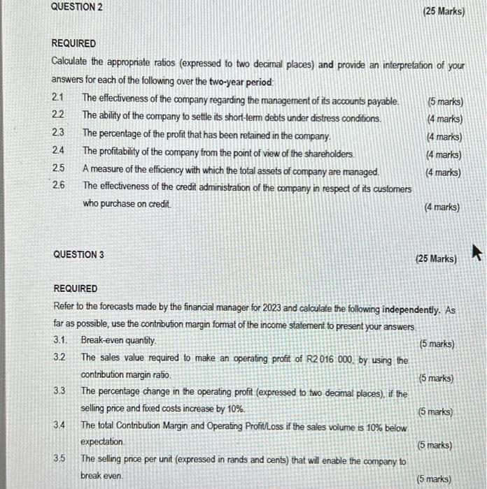 to improve in certain respects. The following are the financial statements for