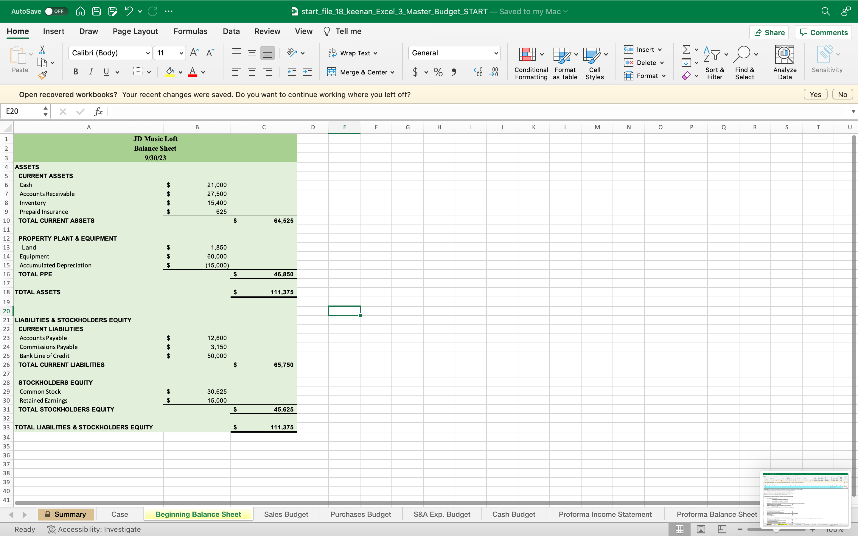 For purchases last month Total Cash Payments Note: You do not need