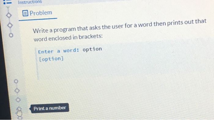  Answer in Python prog pls Instructions Problem Write a program that