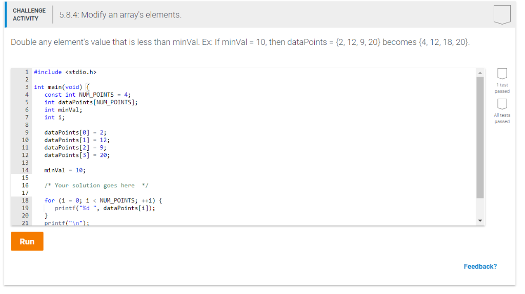 this is c progamming im not sure how to do this CHALLENGE