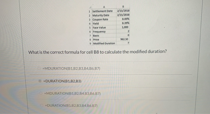 2/15/2038 4 Coupon Rate 8% 5 Required Return 9% 6 Face Value