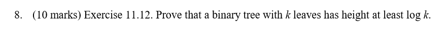  Answer this question in Java. 8 (10 marks) Exercise l 1.12.