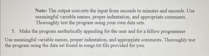 ProGRAMMING: WHILE LOOPS AsSIGNMENT INSTRUCTIONS OVERVIEW You will read data from a