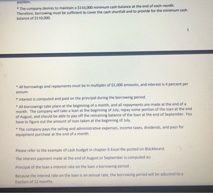 cash budget in Excel spreadsheets. You can use the Excel file (FINA