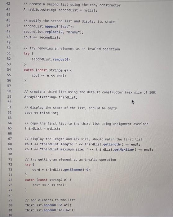 the list currently empty virtual bool isEmpty() const override; // determine if