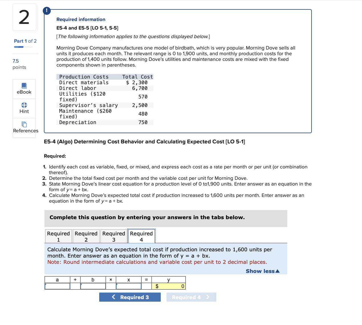 it produces each month. The relevant range is 0 to 1,900 units,