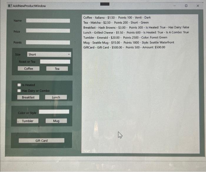 CSI 124 Programming.How to construct and design the following program shown below