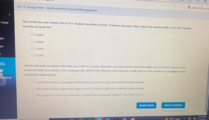 4. Interest rate parity Search this course pls The rise of globalization